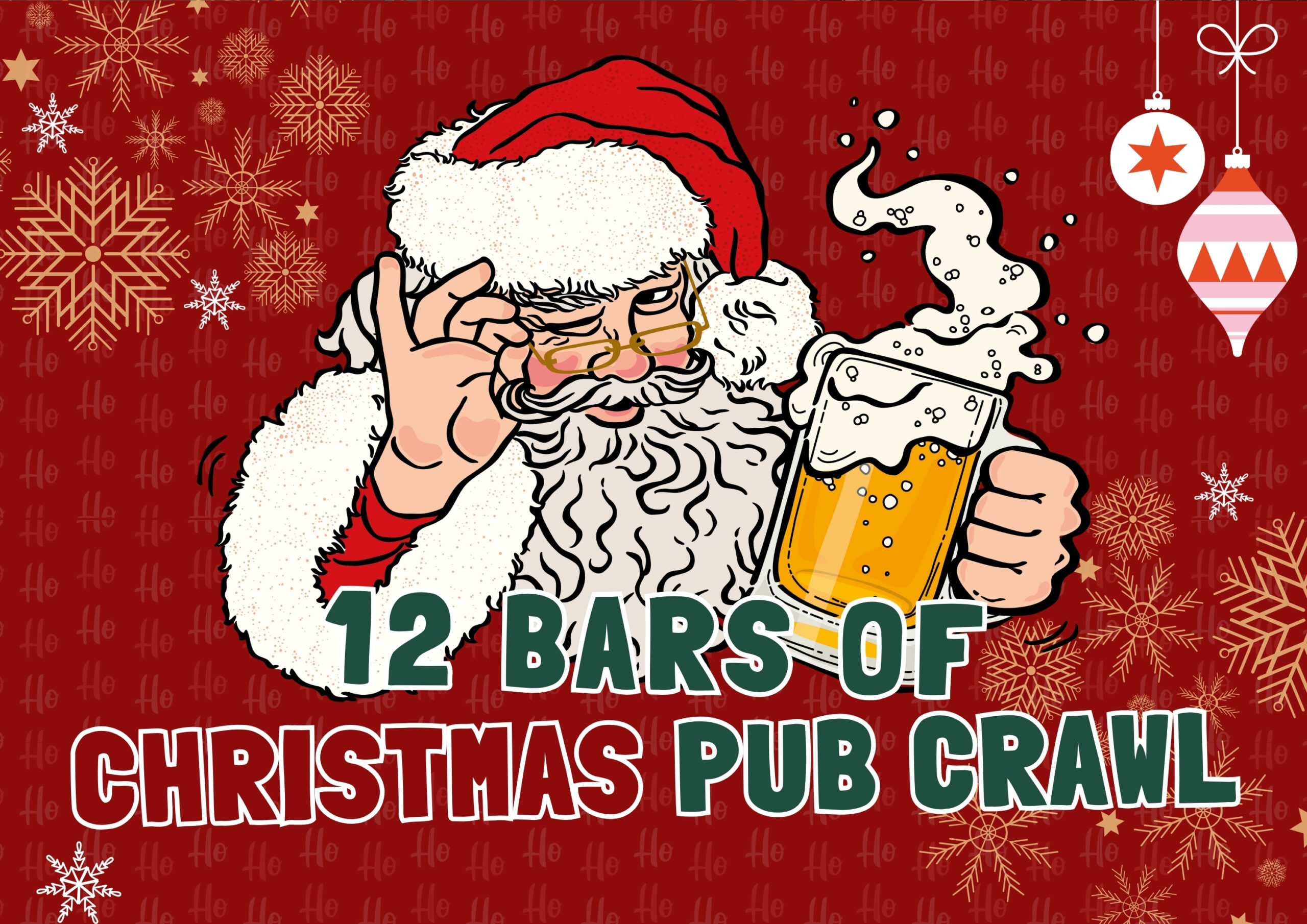 Santa’s 12 Bars of Christmas Pub Crawl