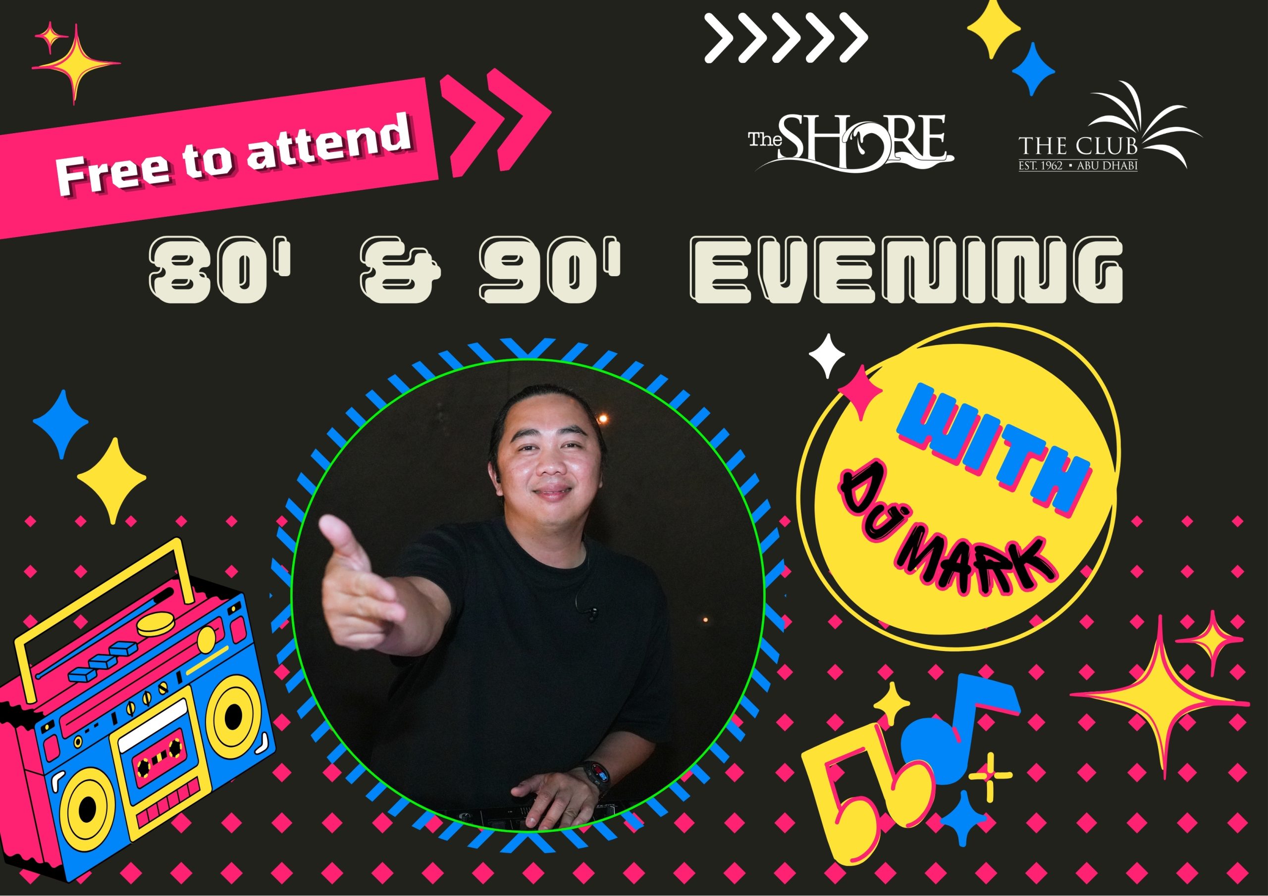 80’s  & 90’s Evening with DJ Mark