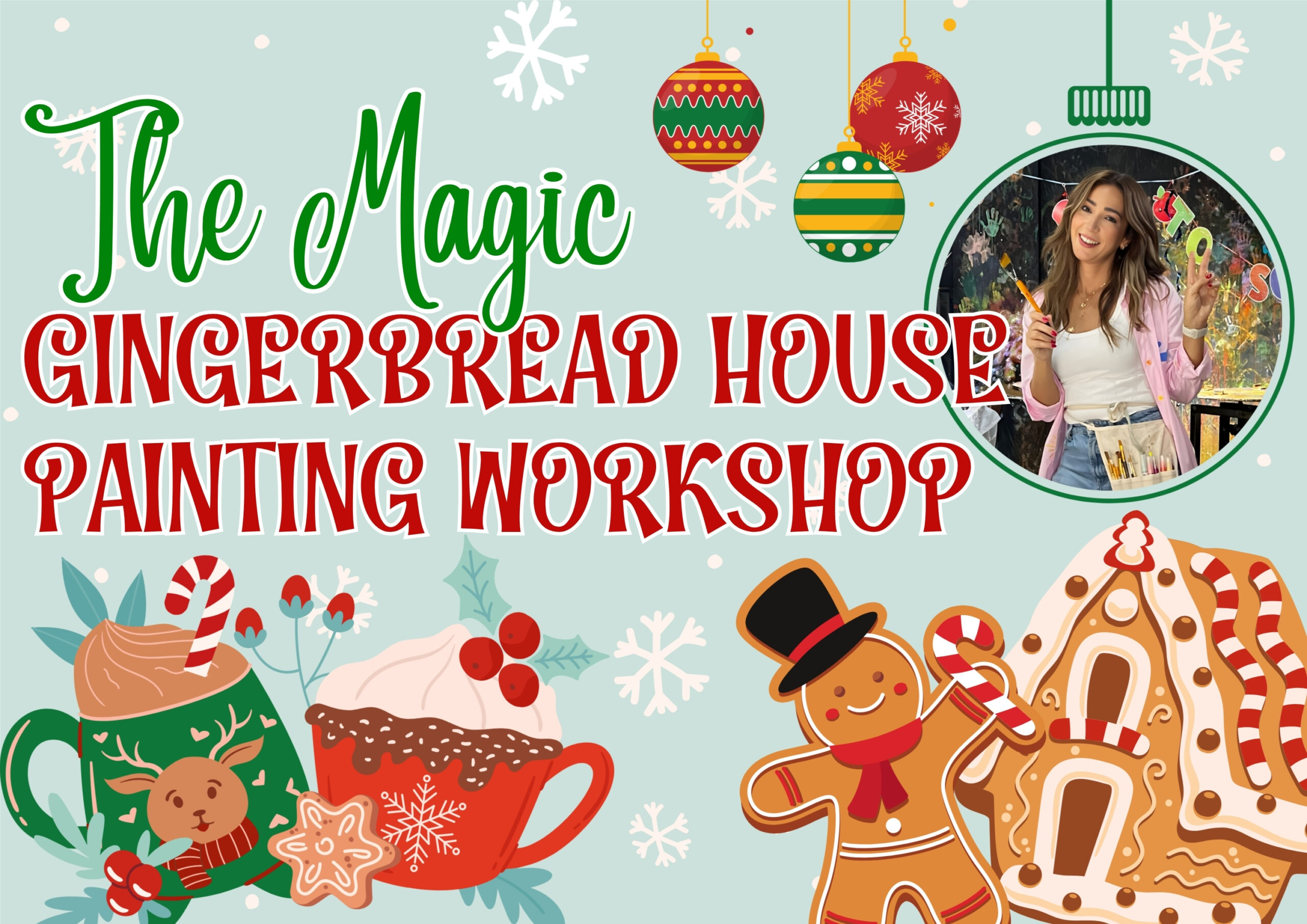 The Magic Gingerbread House Painting Workshop with Chantale