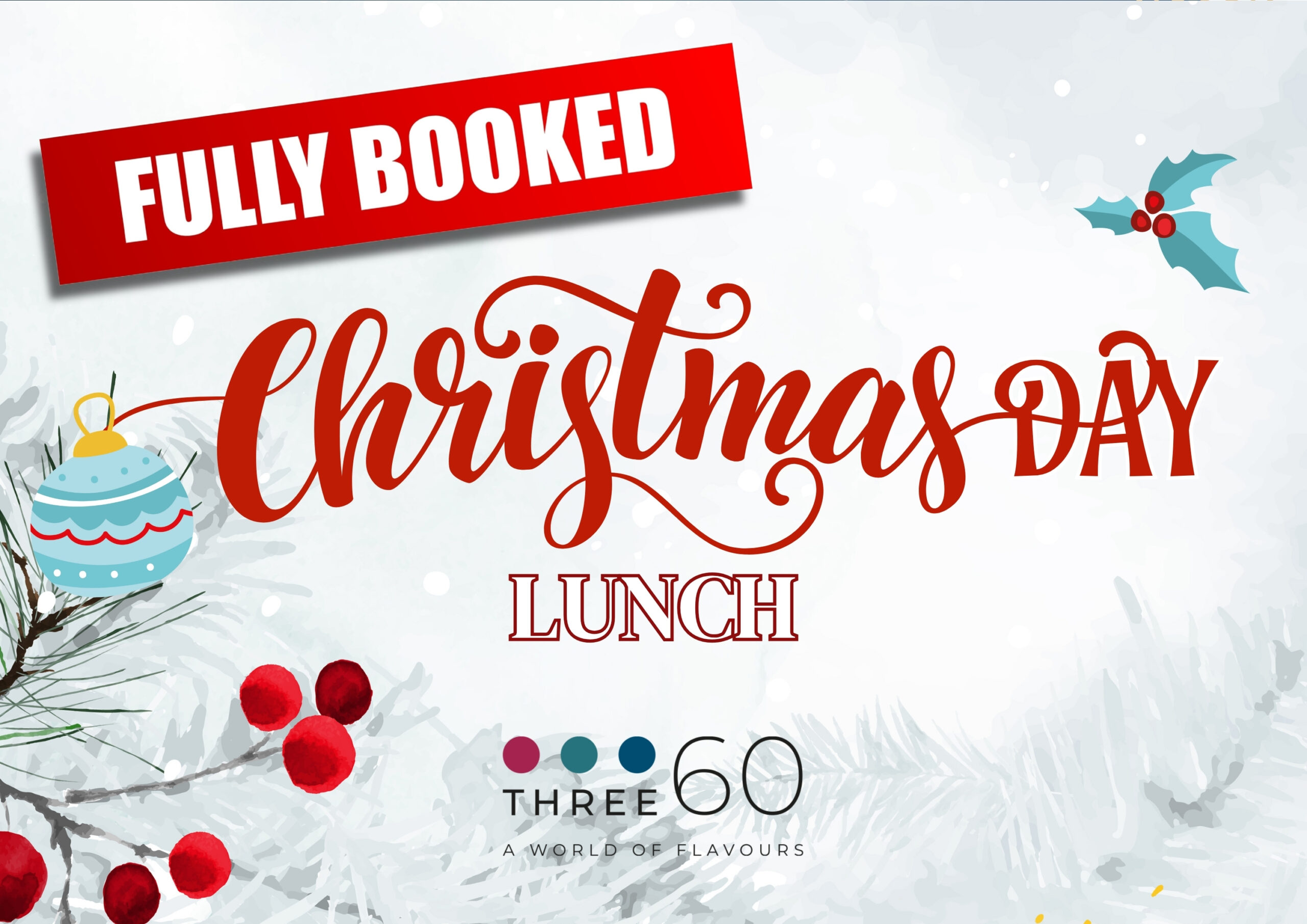 Christmas Day Lunch at Three 60